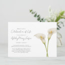 Search for lily funeral invitations In loving memory