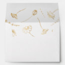 Search for floral lined envelopes Gold