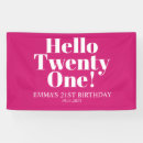 Search for 21st birthday party decor Twenty one
