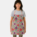 Search for purple flower pattern aprons For kids