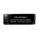 Search for spiderweb return address labels Black