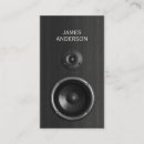 Search for audio speaker business cards Cool