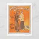 Search for comedians postcards Advertising