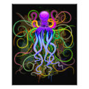 Search for psychedelic animals posters Octopus