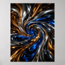 Search for silver swirls posters Abstract