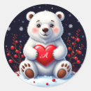 Search for polar bear cub stickers Winter