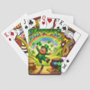 Search for lucky leprechaun playing cards Rainbow