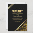 Search for 70th dinner birthday invitations Seventy