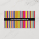 Search for skinny business cards Stripes