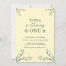 Search for lemon 1st birthday invitations Floral