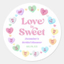 Search for love candy stickers Bridal shower