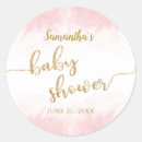 Search for pink gold baby shower stickers Chic