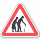 Search for funny old people stickers Humour