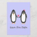 Search for penguin save the dates Heart