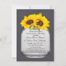 Search for mason jar rehearsal dinner invitations Sunflower