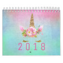 Search for unicorn calendars Girly