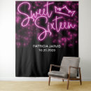 Search for hot pink backdrops Neon light birthday