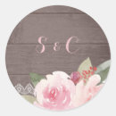 Search for pink lace wedding stickers Country