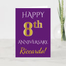 Search for for 8th wedding anniversary cards Eight