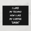 Search for techno postcards Music