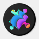 Search for puzzle piece magnets Blue