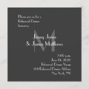 Search for monogram rehearsal dinner invitations Simple