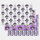 Search for purple and black wrapping paper Girl