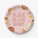 Search for love pizza plates Slice slice baby