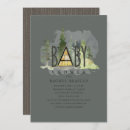Search for cabin baby shower invitations Woodland