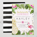 Search for pineapple hen party invitations Flamingo