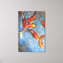 Search for koi fish pond canvas prints Swimming