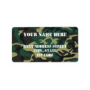 Search for army return address labels Camo