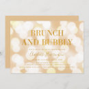 Search for bokeh bridal shower invitations Champagne