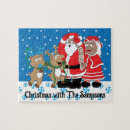 Search for reindeer puzzles Santa claus