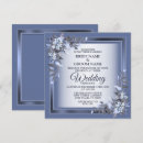 Search for blue and silver wedding invitations Vintage