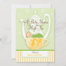 Search for gender neutral tea party invitations Yellow