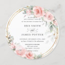 Search for circular wedding invitations Gold glitter