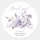 Search for lilac flower stickers Baby shower