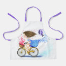 Search for colored kids aprons Flowers