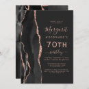 Search for black rose gold birthday invitations Trendy