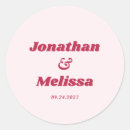 Search for magenta wedding stickers Trendy