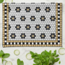 Search for black and white mosaic tea towels Gold