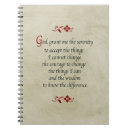Search for serenity prayer notebooks Spiritual