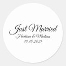 Search for newly weds stickers black and white