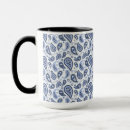 Search for blue paisley pattern mugs Elegant