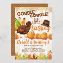 Search for turkey birthday invitations Gobble gobble