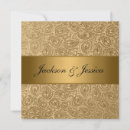 Search for gold embossed invitations Black