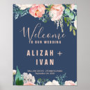Search for pink flowers welcome wedding signs Bride