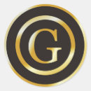 Search for gold initial g stickers Monograms
