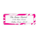Search for pink zebra return address labels Trendy